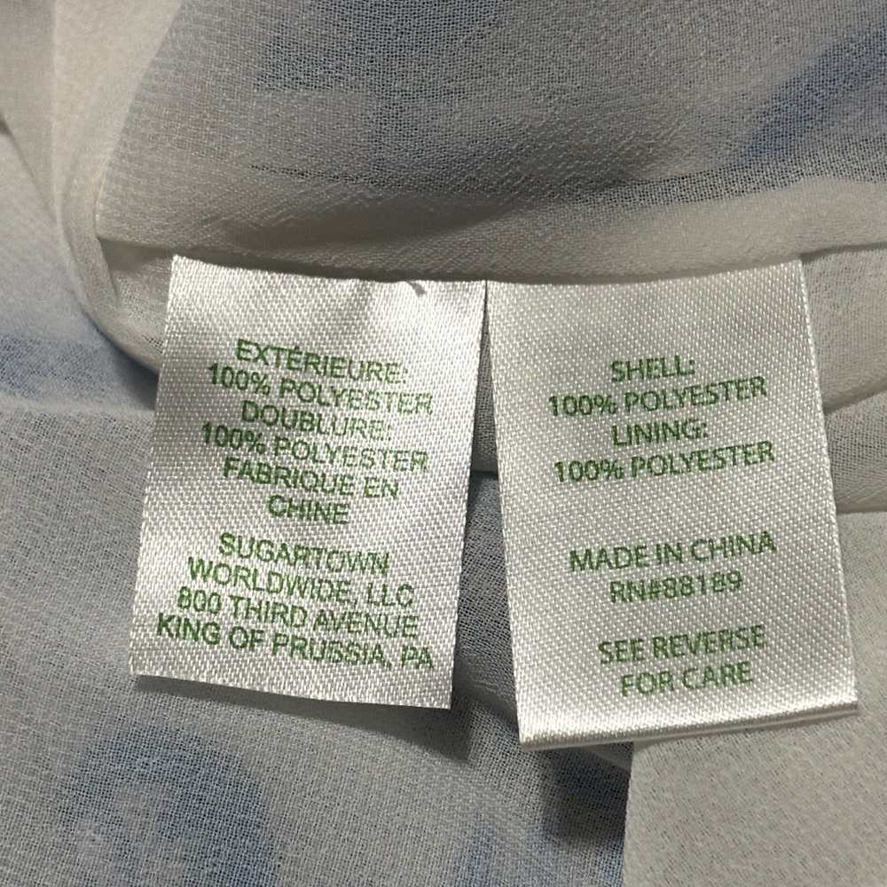 Lilly Pulitzer Alva Off-Shoulder Top Baha Blue Paisley Sequin Print Size S - Picture 6 of 7